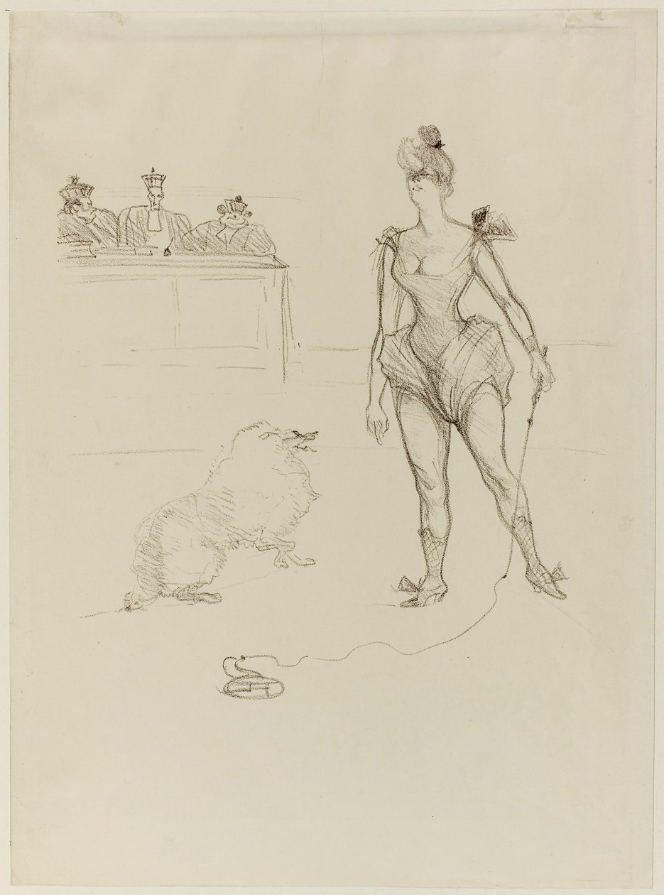 Az Állatszelídítő a Törvényszék előtt alkotó: Henri de Toulouse-Lautrec