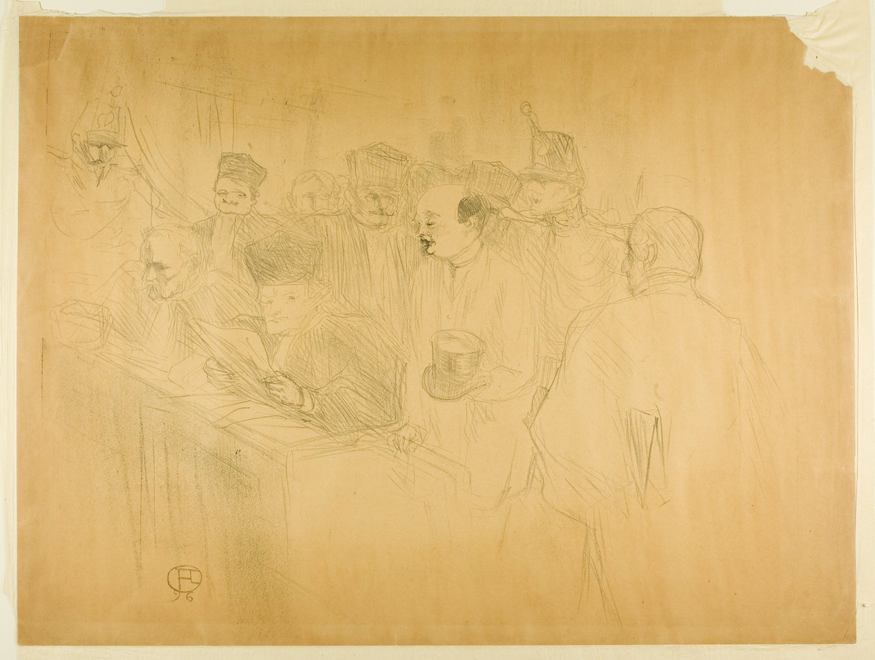 Az Arton-próba (harmadik tábla) alkotó: Henri de Toulouse-Lautrec
