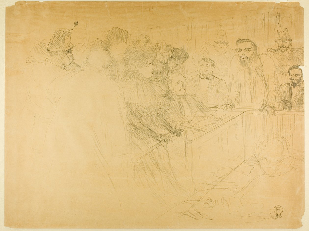 Az Arton-próba (harmadik tábla) alkotó: Henri de Toulouse-Lautrec