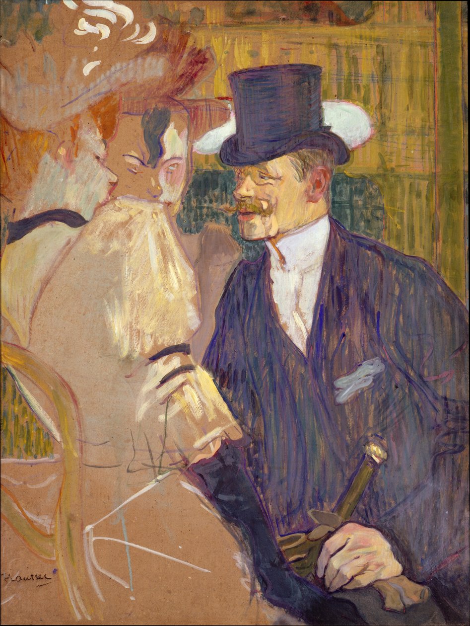 Az angol férfi (William Tom Warrener, 1861-1934) a Moulin Rouge-ban alkotó: Henri de Toulouse-Lautrec