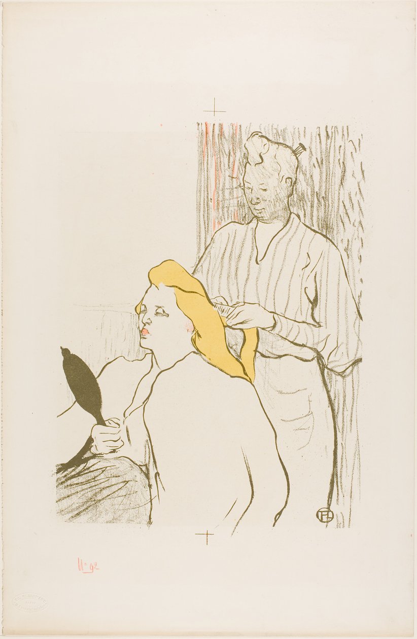 A fodrász, a Théâtre Libre programja alkotó: Henri de Toulouse-Lautrec