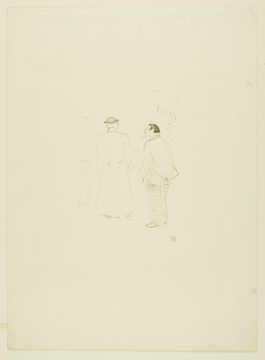 A vezető értékesítő a Jourdan and Brownnál alkotó: Henri de Toulouse-Lautrec