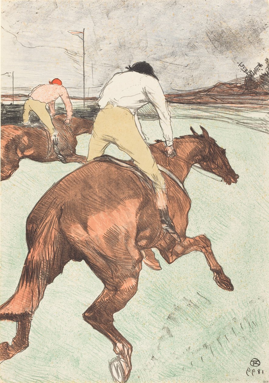 A zsoké (Le jockey) alkotó: Henri de Toulouse-Lautrec