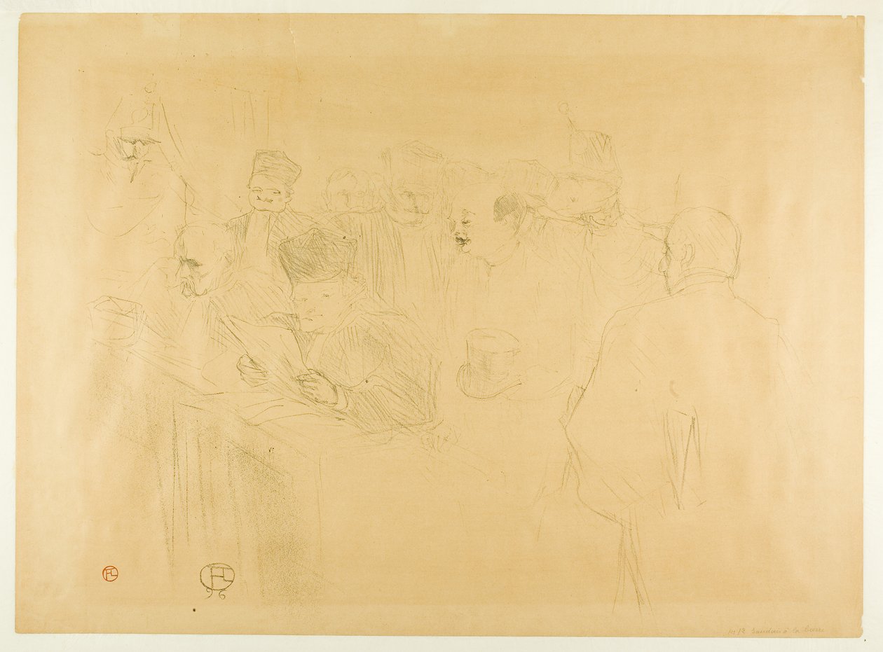 A Lebaudy-per, Mademoiselle Marsy bizonyítékot szolgáltat alkotó: Henri de Toulouse-Lautrec