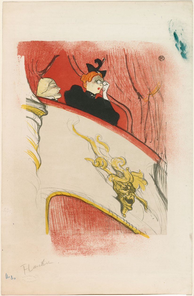 A loge az aranyozott maszkkal alkotó: Henri de Toulouse-Lautrec