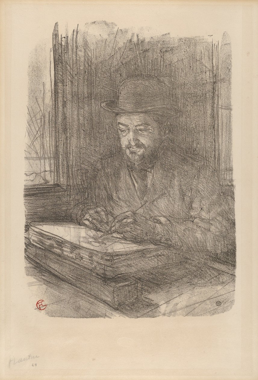 A mesternyomdász: Adolphe Albert alkotó: Henri de Toulouse-Lautrec