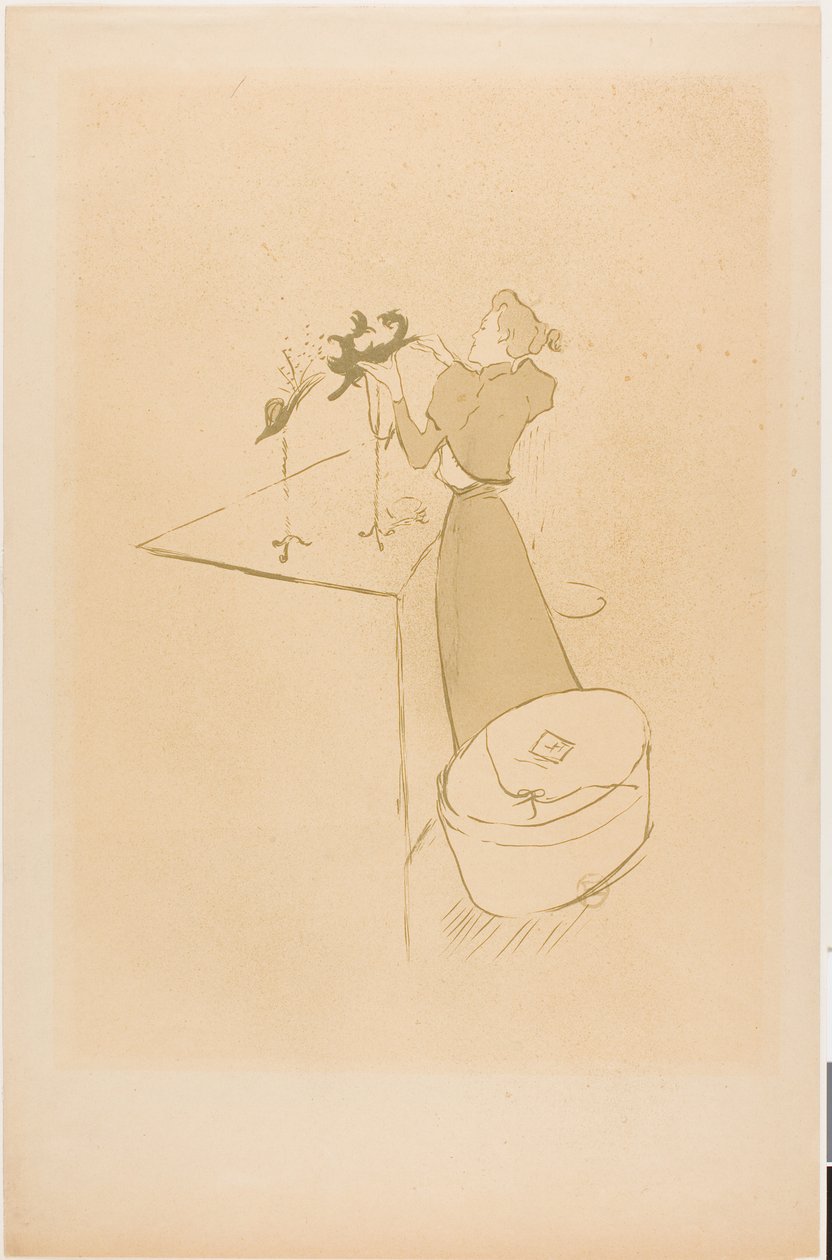 The Milliner, Renée Vert alkotó: Henri de Toulouse-Lautrec