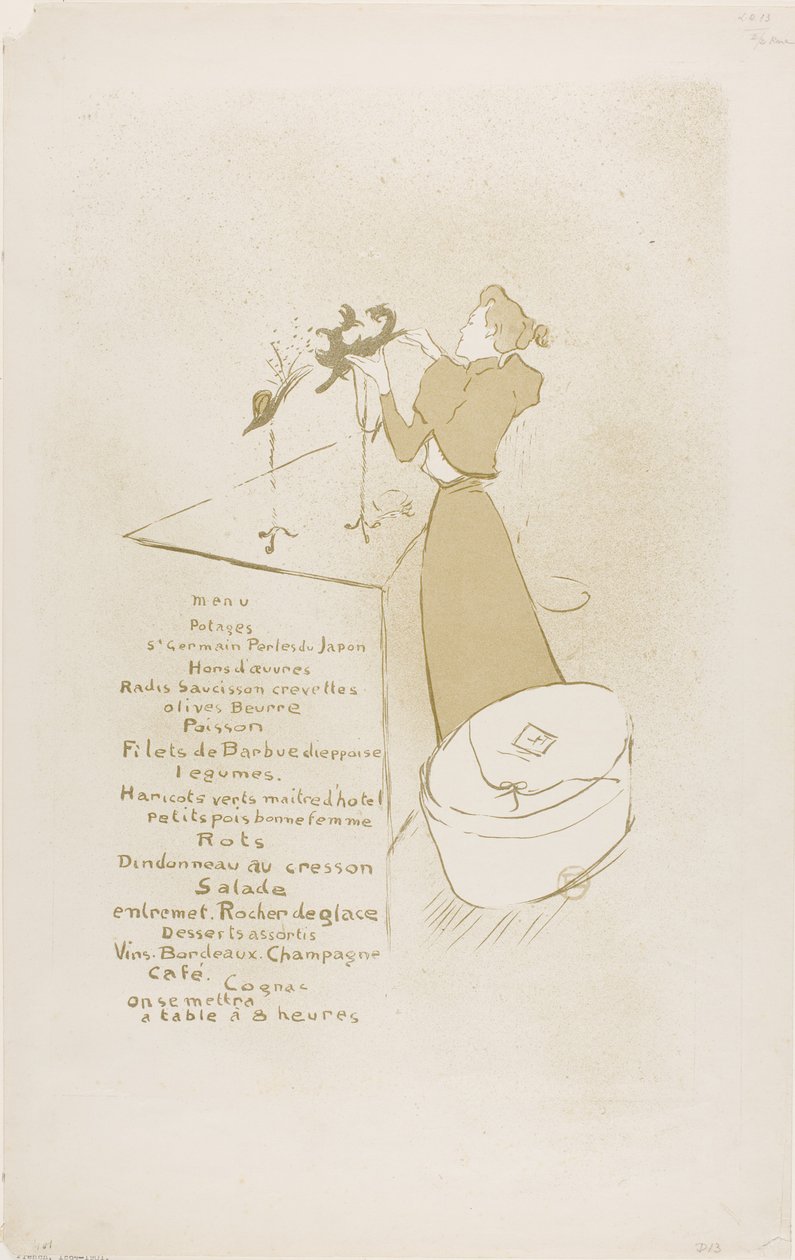 The Milliner, Renée Vert alkotó: Henri de Toulouse-Lautrec