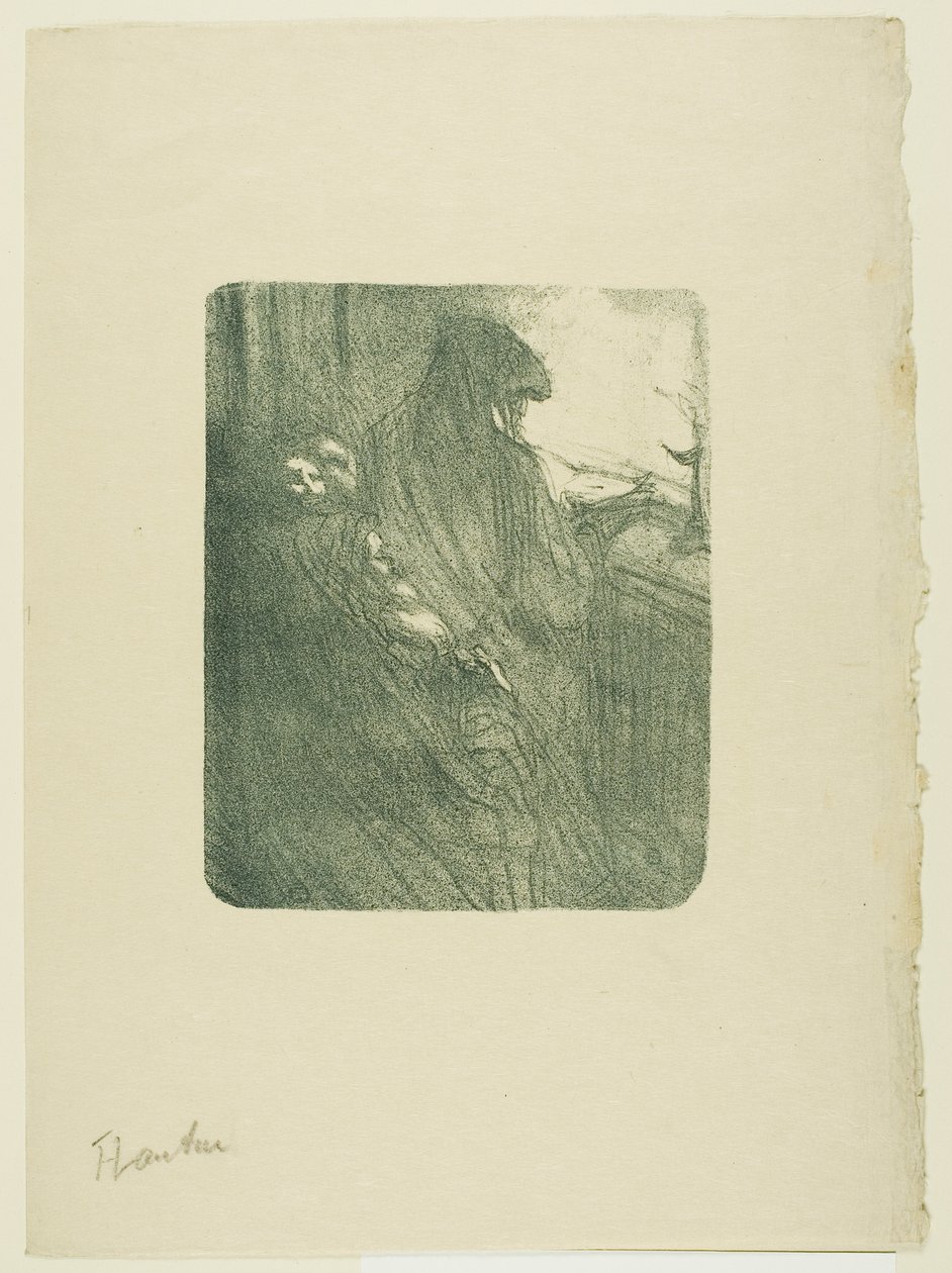 A régi flörtök, Désiré Dihau dallamaiból alkotó: Henri de Toulouse-Lautrec