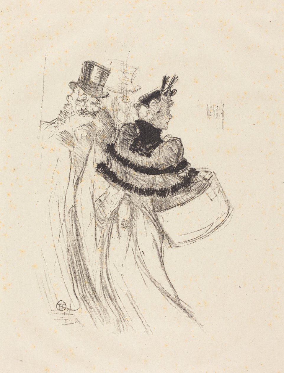 The Old Gentlemen (Az öreg urak) alkotó: Henri de Toulouse-Lautrec