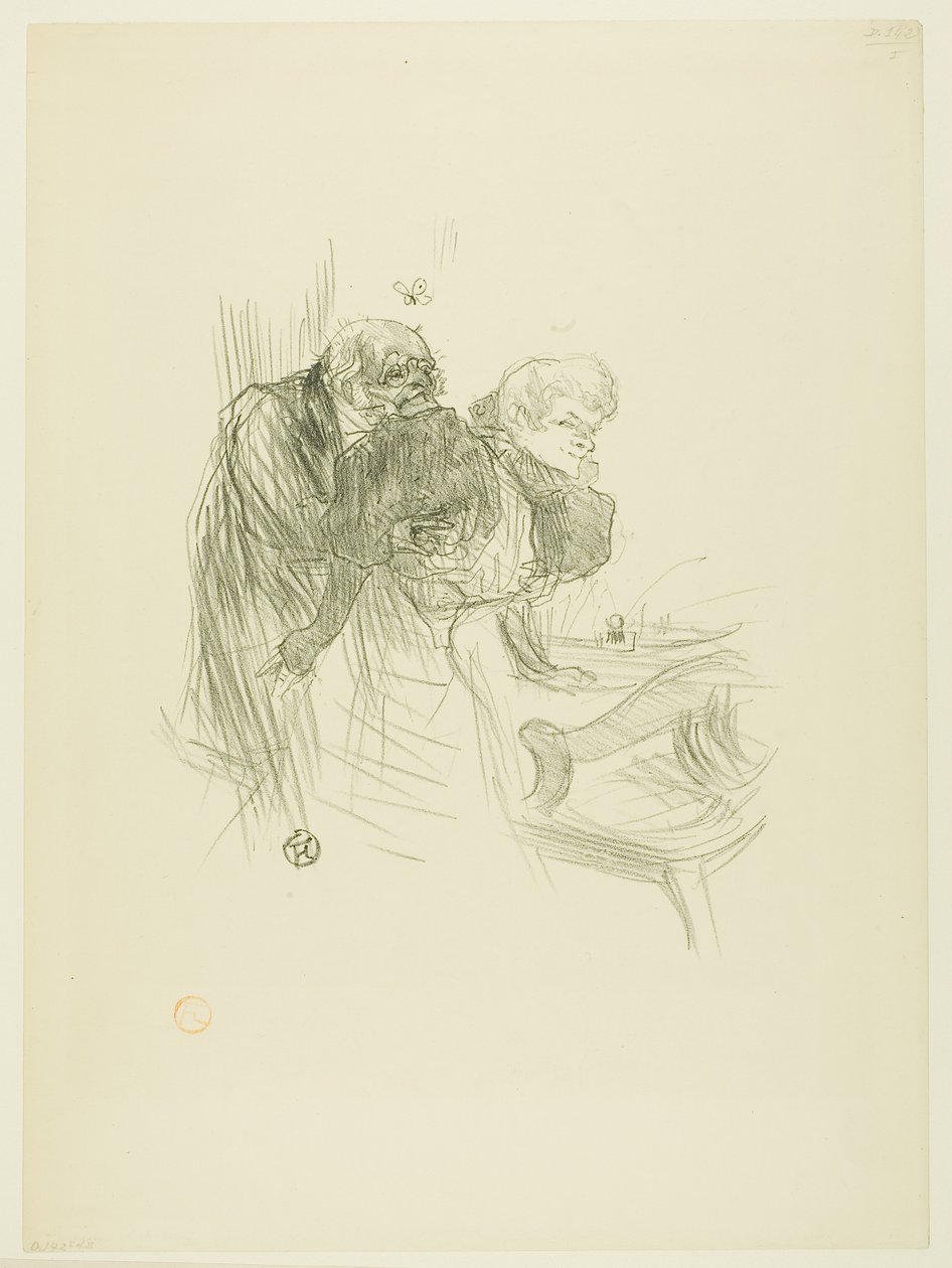A lengyel zsidók imája, Au Pied du Sinaïból alkotó: Henri de Toulouse-Lautrec