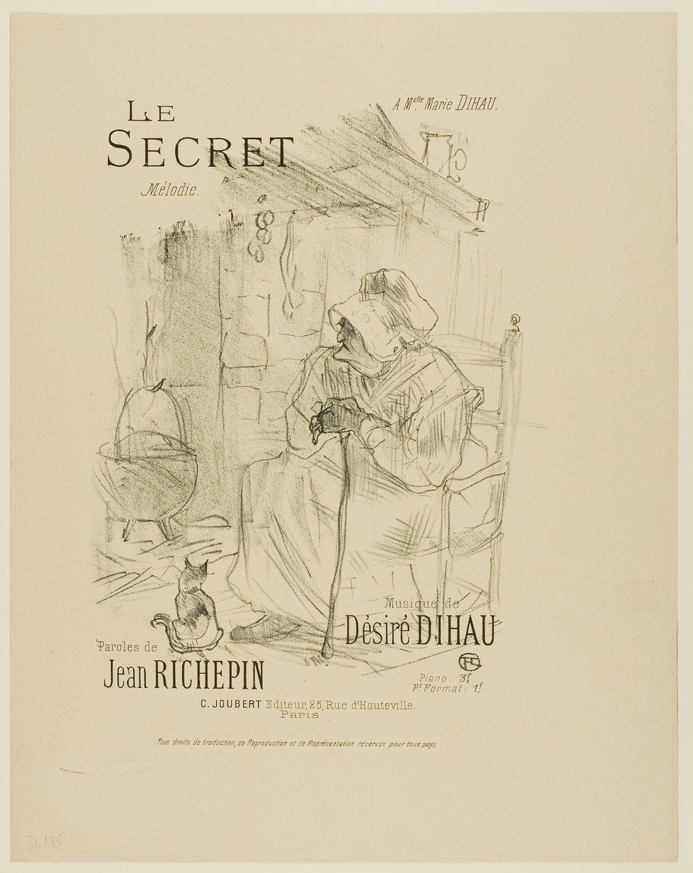 A titok, Désiré Dihau dallamaiból alkotó: Henri de Toulouse-Lautrec