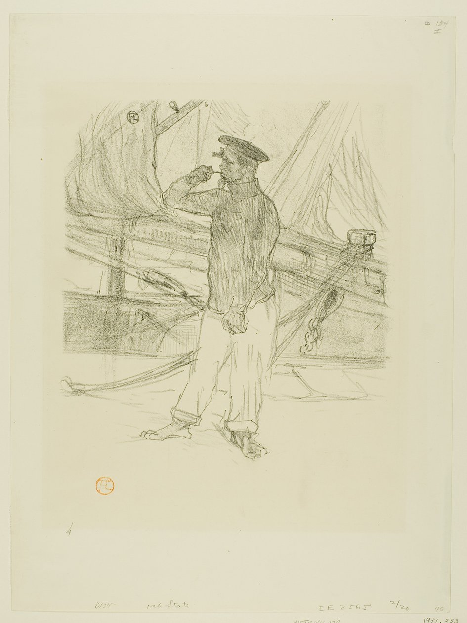 A füstölt hering, Désiré Dihau dallamaiból alkotó: Henri de Toulouse-Lautrec