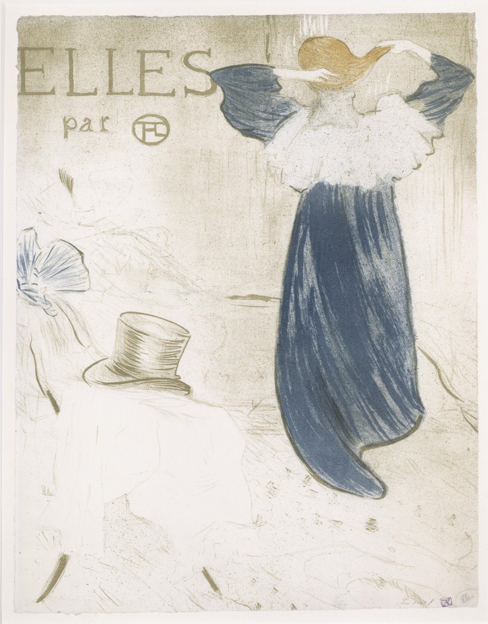 Az „Elles” című sorozat címlapja alkotó: Henri de Toulouse-Lautrec