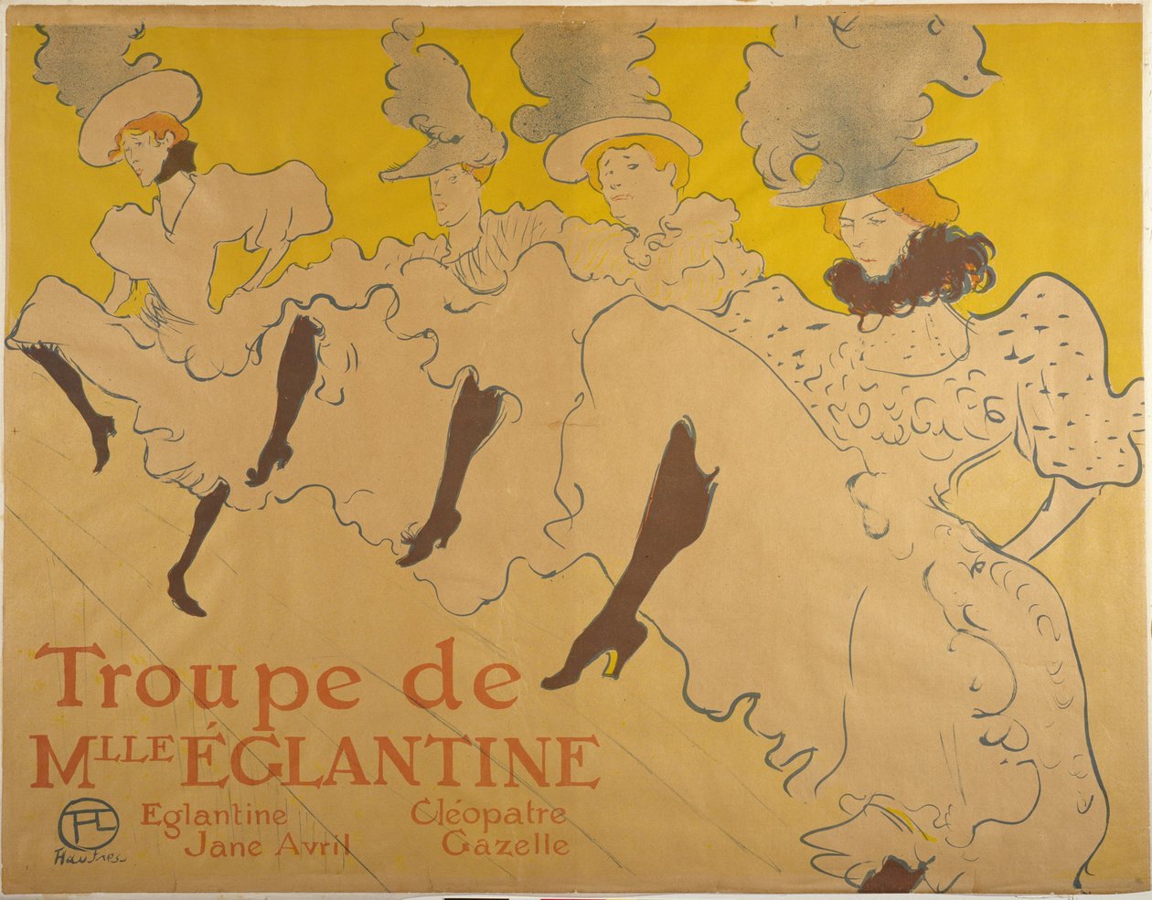 Mlle Églantine társulata alkotó: Henri de Toulouse-Lautrec