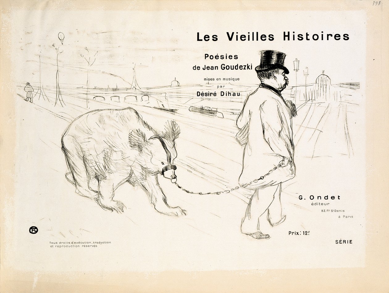„Les Vieilles Histoires” című könyv borítója alkotó: Henri de Toulouse-Lautrec