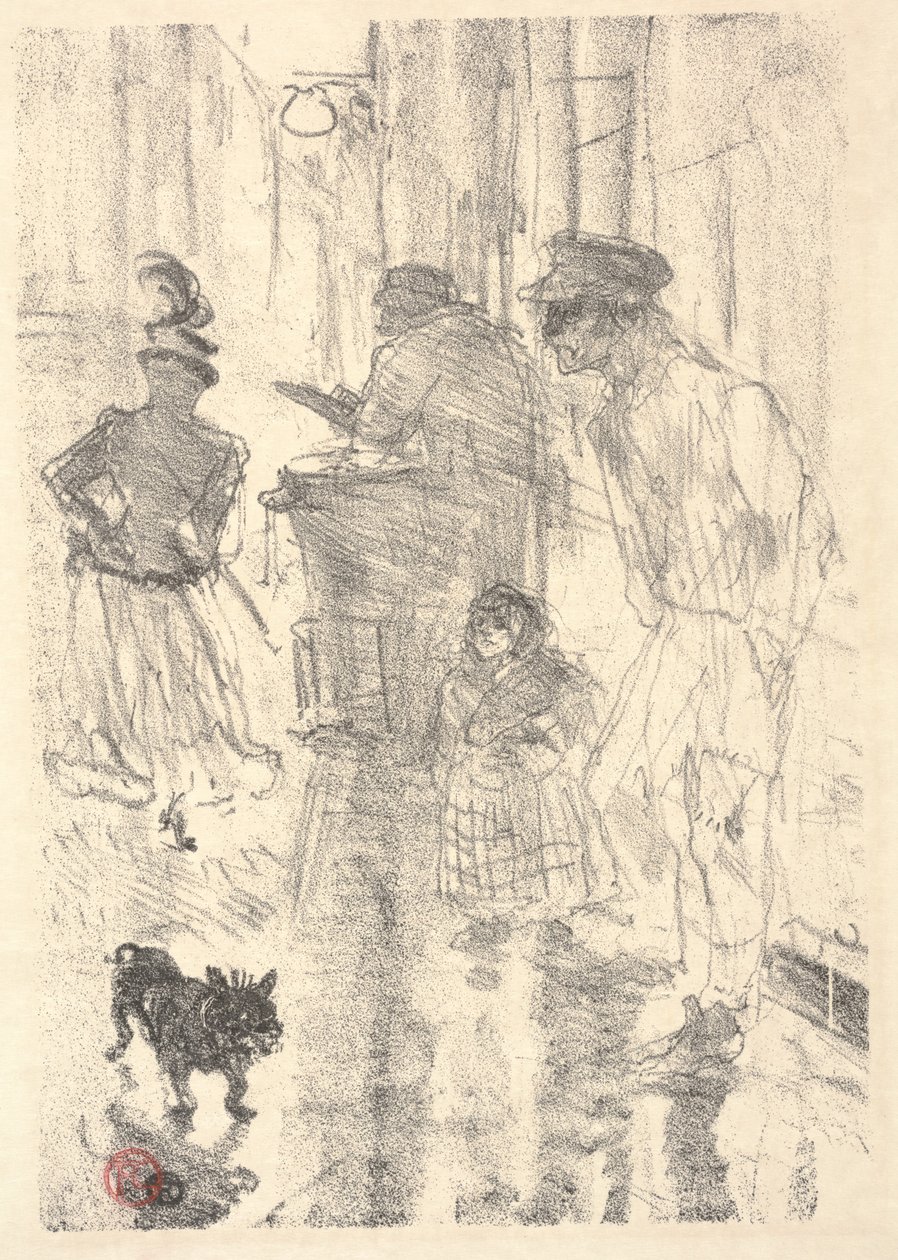 Visage (litho) alkotó: Henri de Toulouse Lautrec