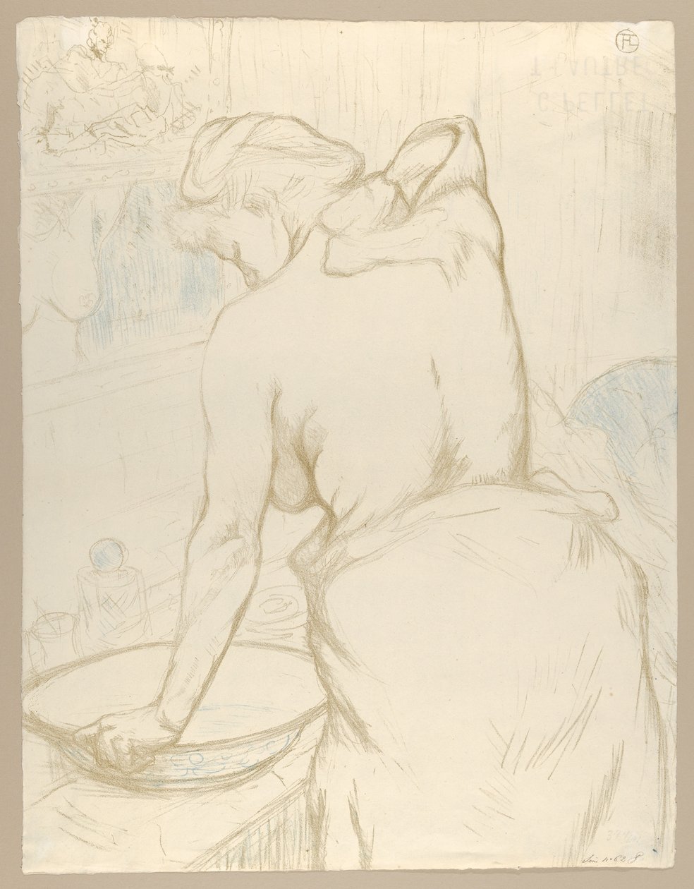 Mosás, az „Elles” című filmből alkotó: Henri de Toulouse-Lautrec