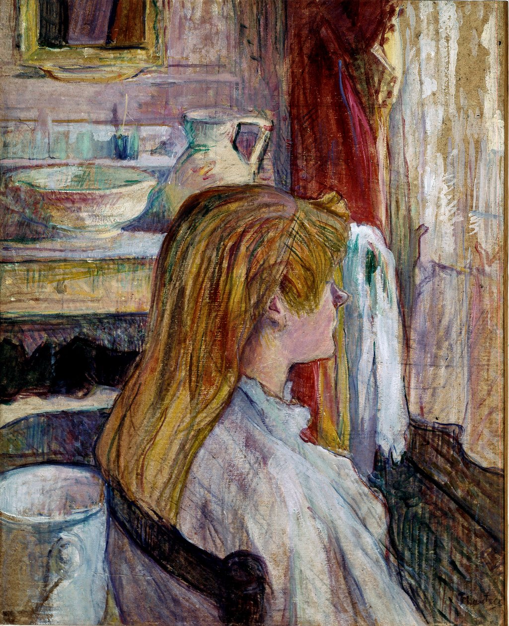 Nő az ablakban. (olaj, papír) alkotó: Henri de Toulouse Lautrec
