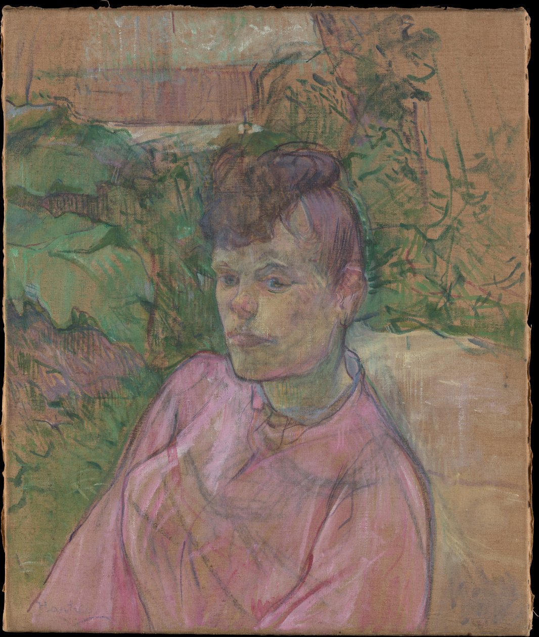 Nő Monsieur Forest kertjében alkotó: Henri de Toulouse-Lautrec