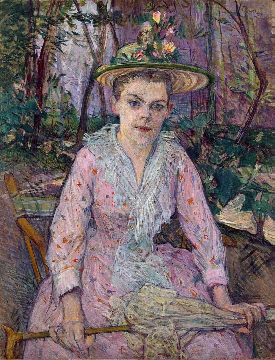 Nő egy esernyővel alkotó: Henri de Toulouse Lautrec