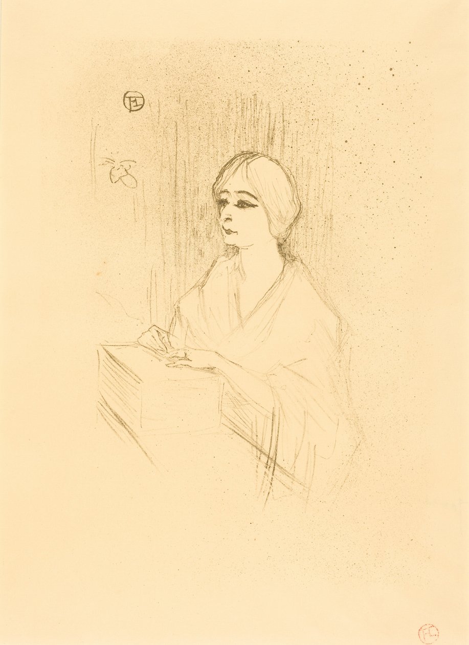 Yahne in His Box (Yahne a öltözőjében) alkotó: Henri de Toulouse-Lautrec