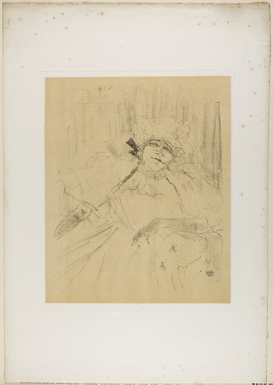 Yvette Guilbert – Régi dal, Yvette Guilberttől alkotó: Henri de Toulouse-Lautrec