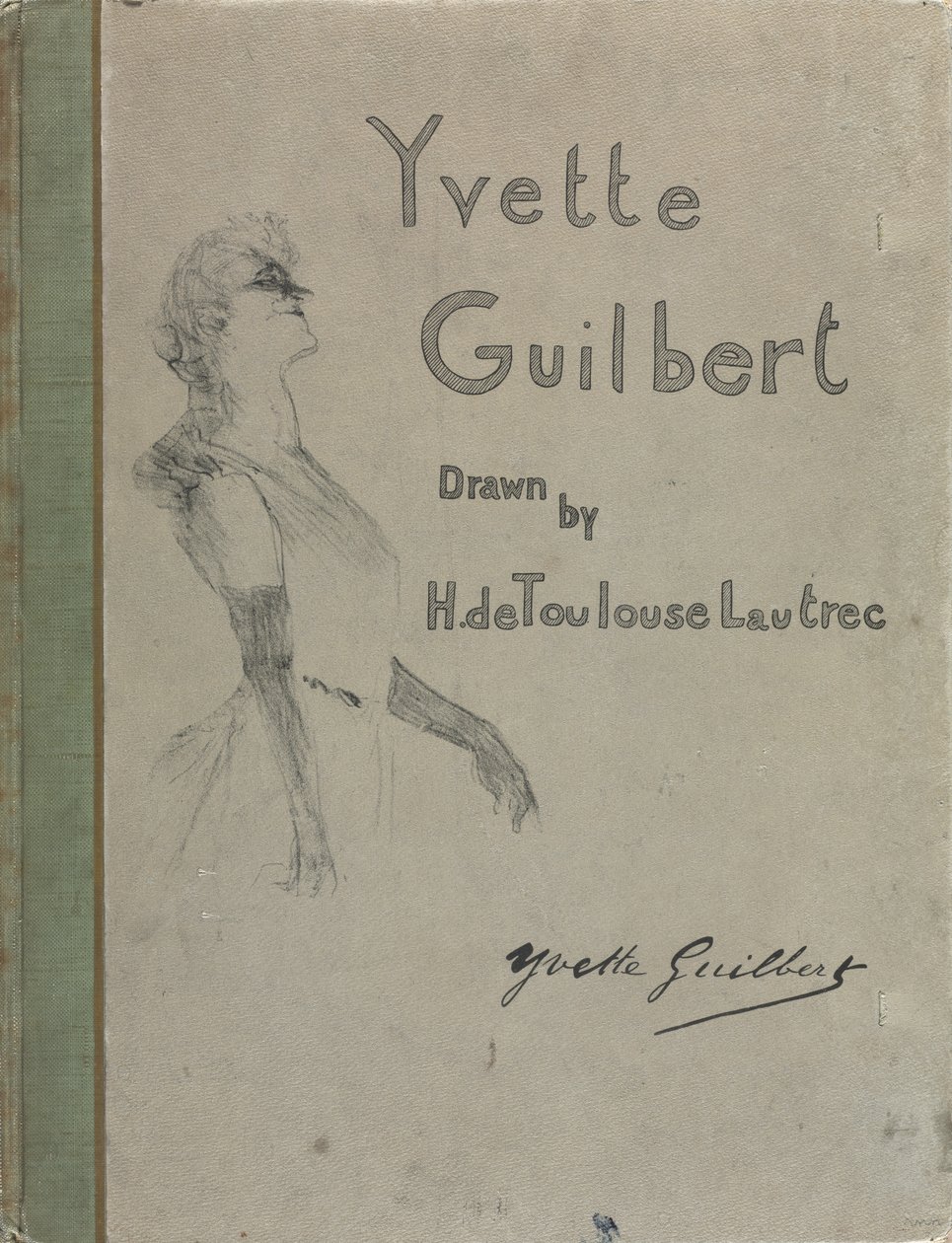 Yvette Guilbert-angol sorozat: Borító alkotó: Henri de Toulouse-Lautrec