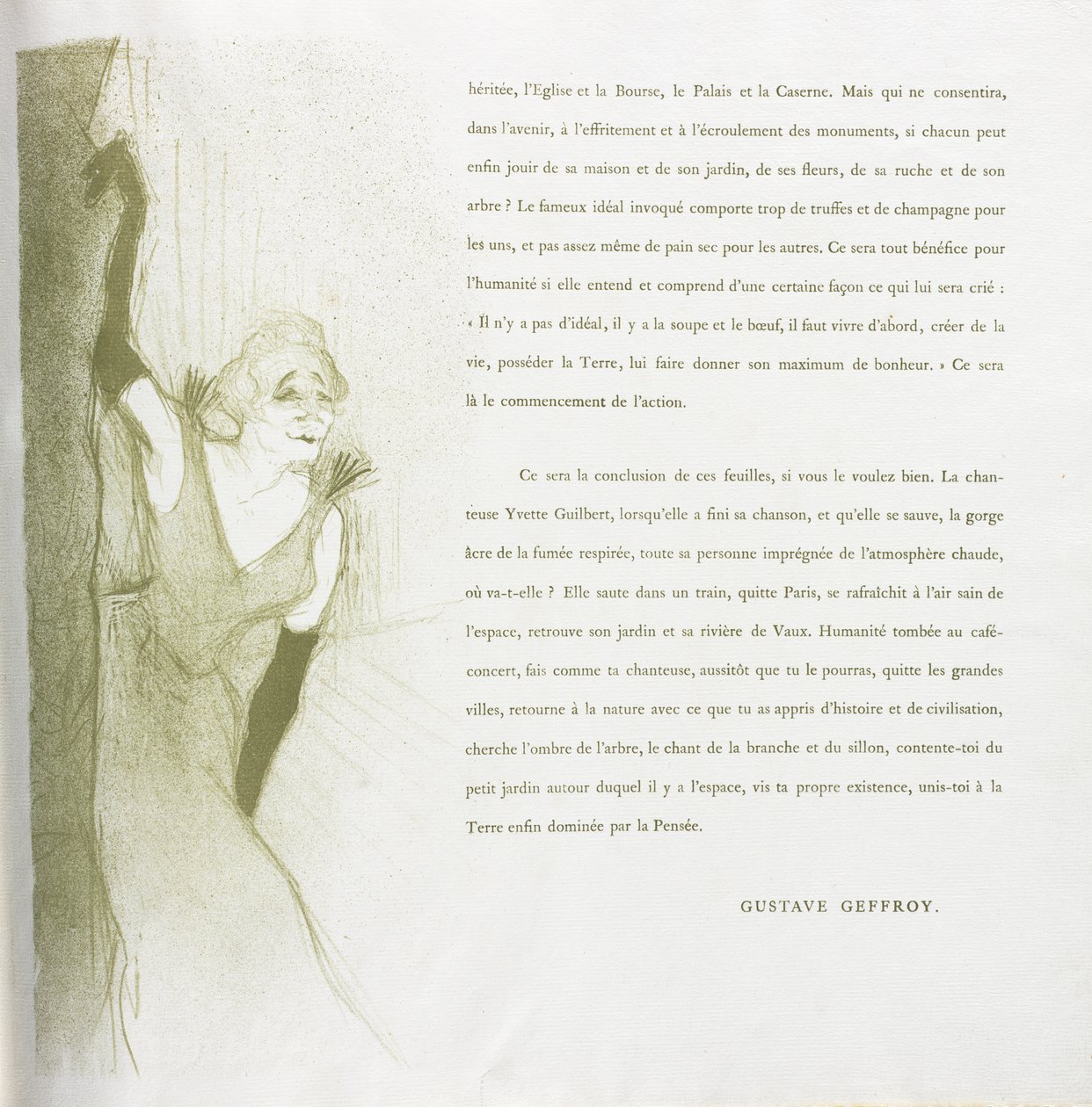 Yvette Guilbert-Francia sorozat: 16. sz alkotó: Henri de Toulouse-Lautrec
