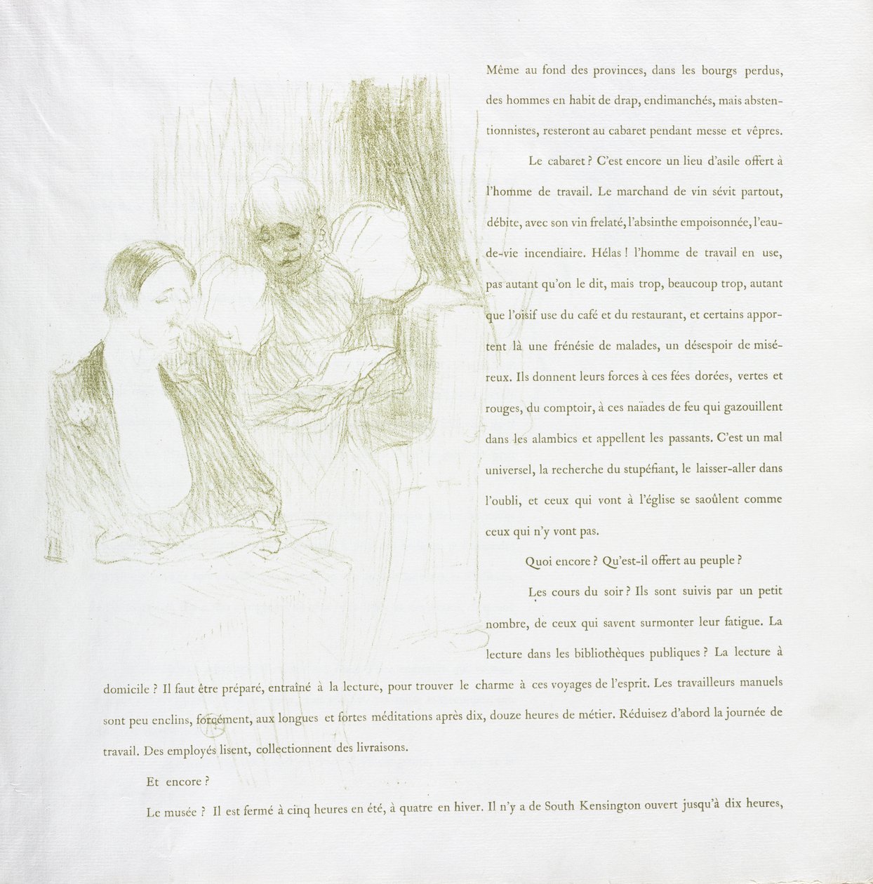 Yvette Guilbert-Francia sorozat: 8. sz alkotó: Henri de Toulouse-Lautrec