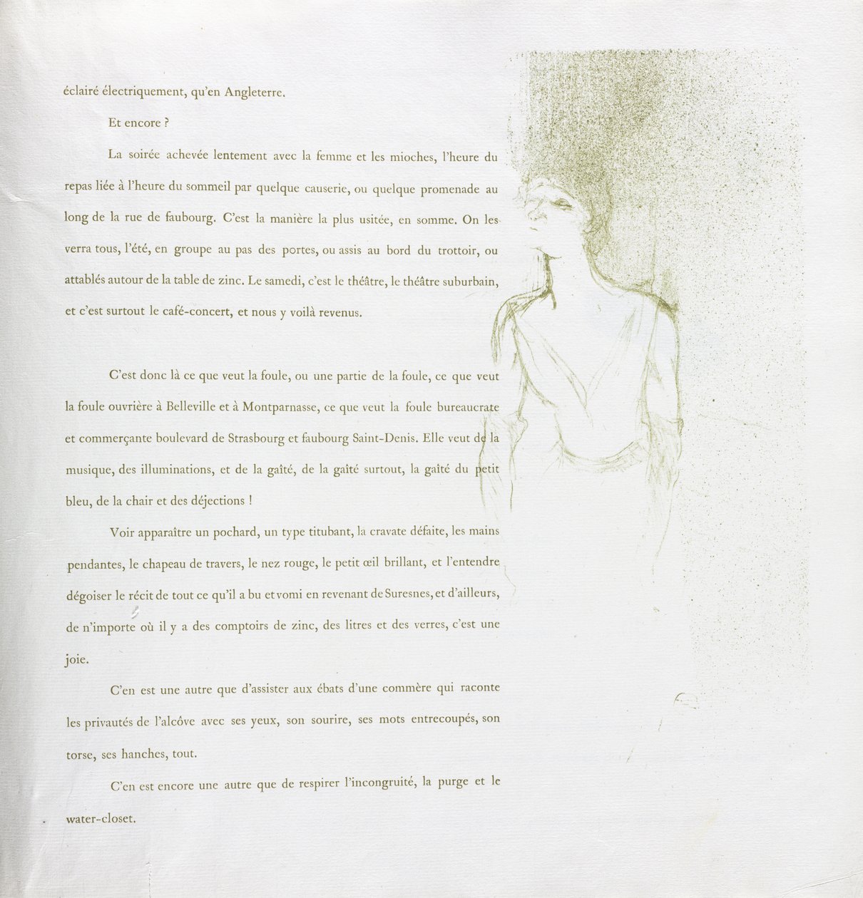 Yvette Guilbert-Francia sorozat: 9. sz alkotó: Henri de Toulouse-Lautrec