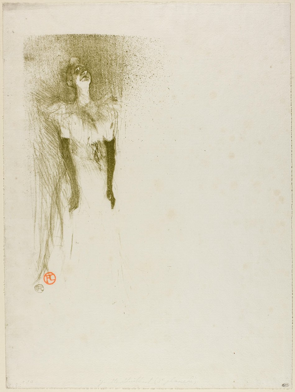 Yvette Guilbert alkotó: Henri de Toulouse-Lautrec