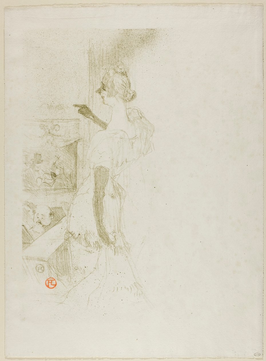 Yvette Guilbert alkotó: Henri de Toulouse-Lautrec