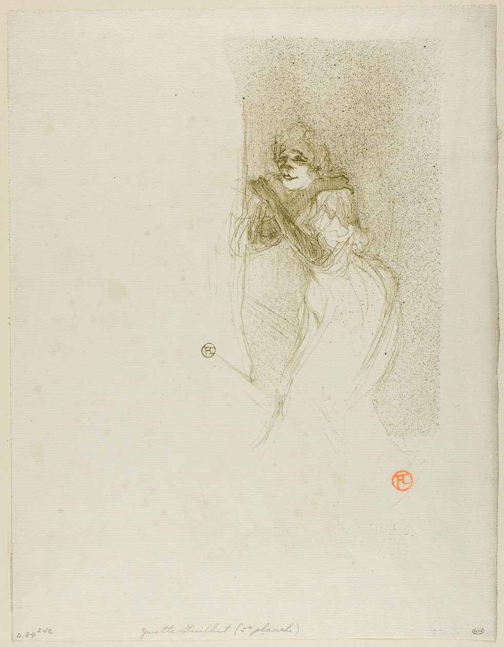 Yvette Guilbert alkotó: Henri de Toulouse-Lautrec