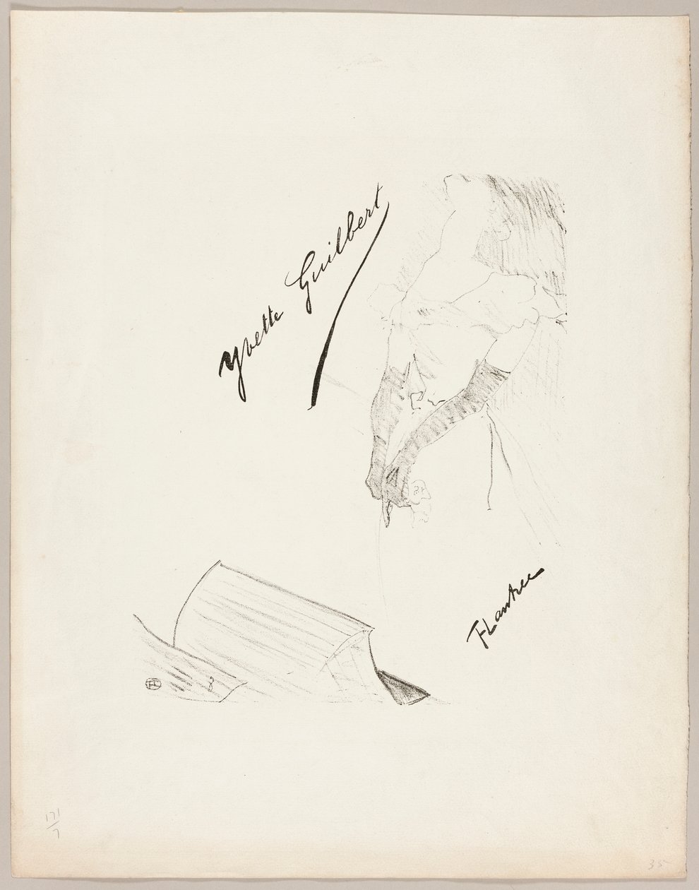 Yvette Guilbert alkotó: Henri de Toulouse-Lautrec