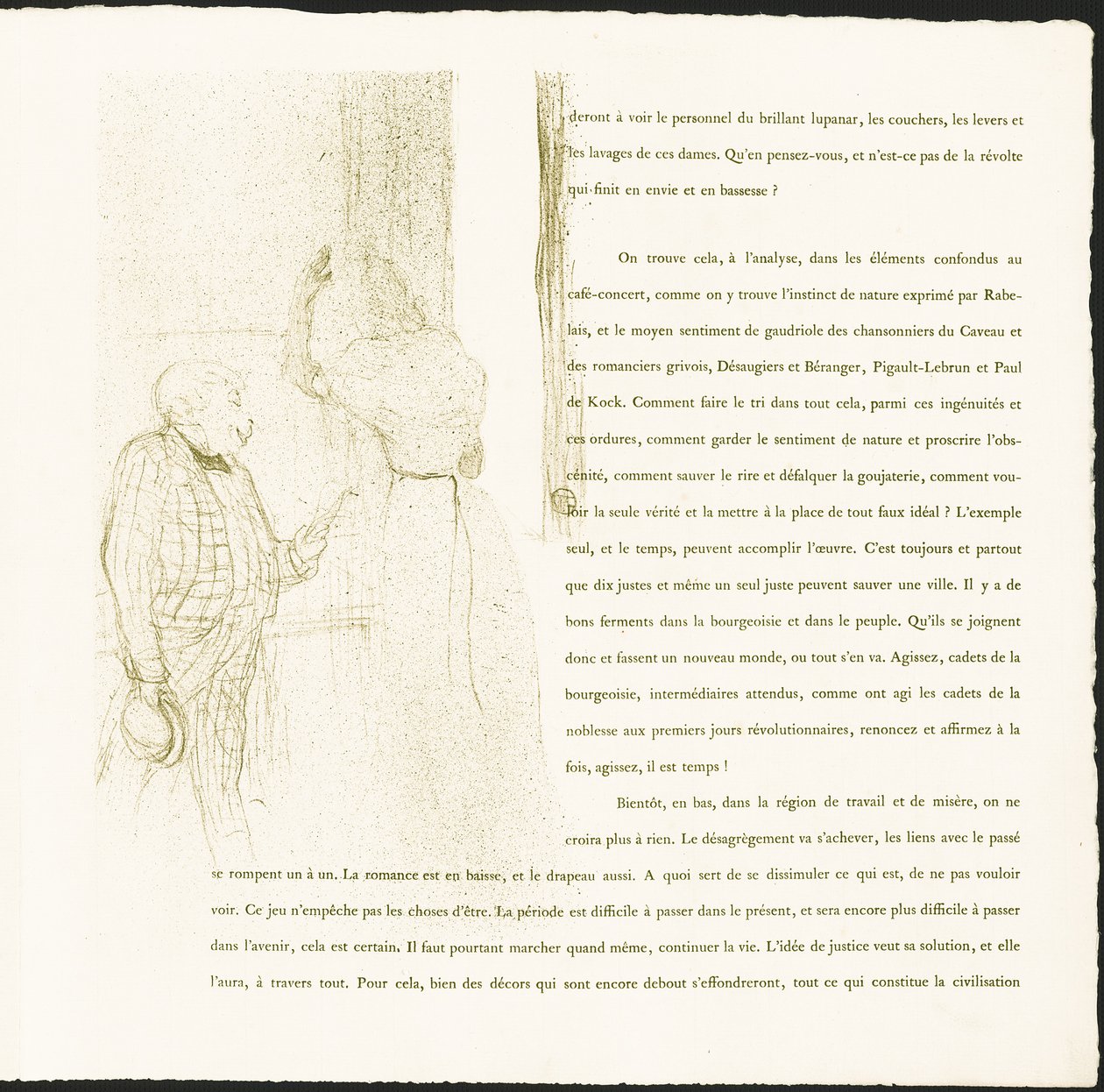 Yvette Guilbert alkotó: Henri de Toulouse-Lautrec