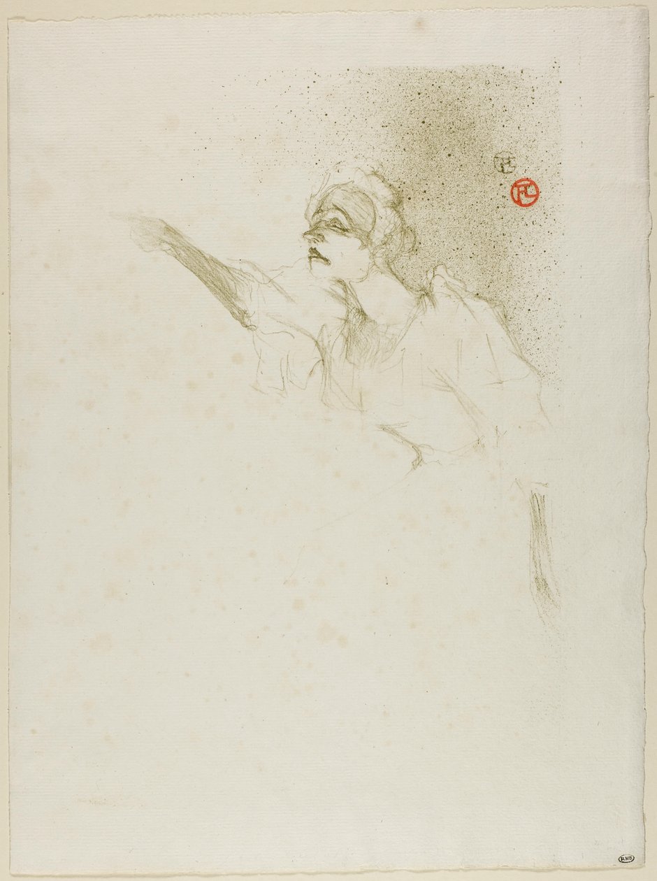 Yvette Guilbert alkotó: Henri de Toulouse-Lautrec