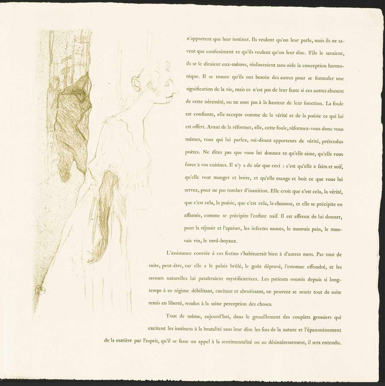 Yvette Guilbert alkotó: Henri de Toulouse-Lautrec
