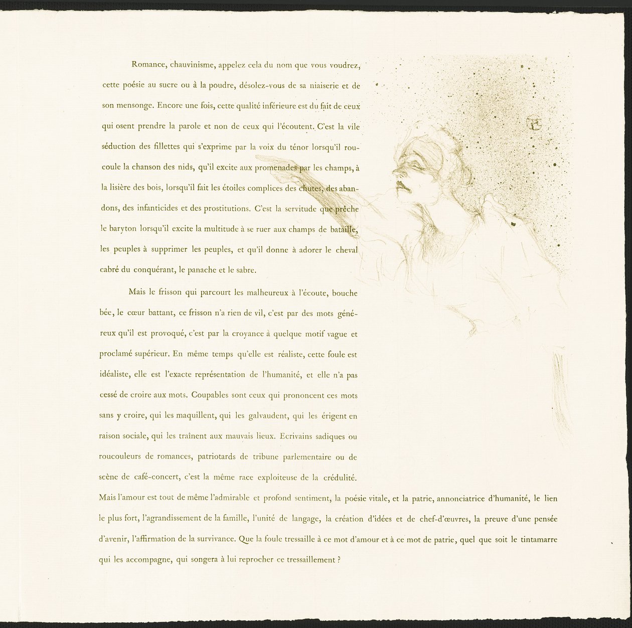 Yvette Guilbert alkotó: Henri de Toulouse-Lautrec