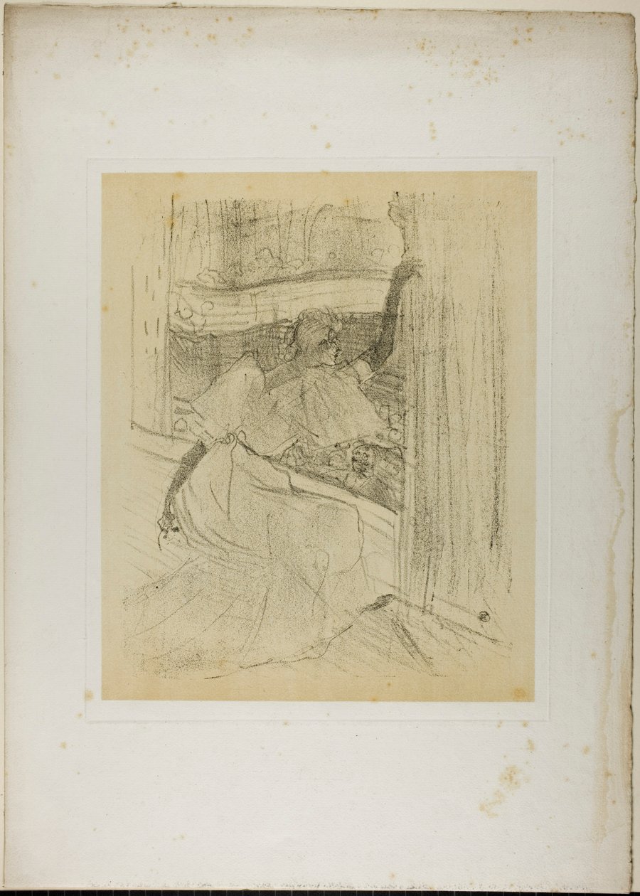 Yvette Guilbert íjat vesz, Yvette Guilberttől alkotó: Henri de Toulouse-Lautrec
