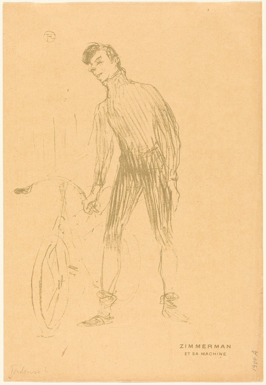Zimmerman und seine Maschine alkotó: Henri de Toulouse-Lautrec