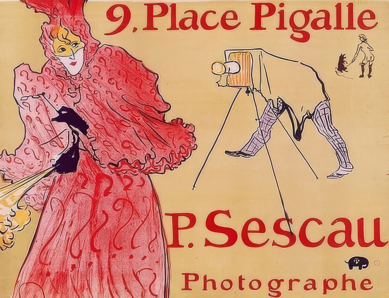 9. Place Pigalle – P. Sescau, fotós alkotó: Henri de Toulouse Lautrec