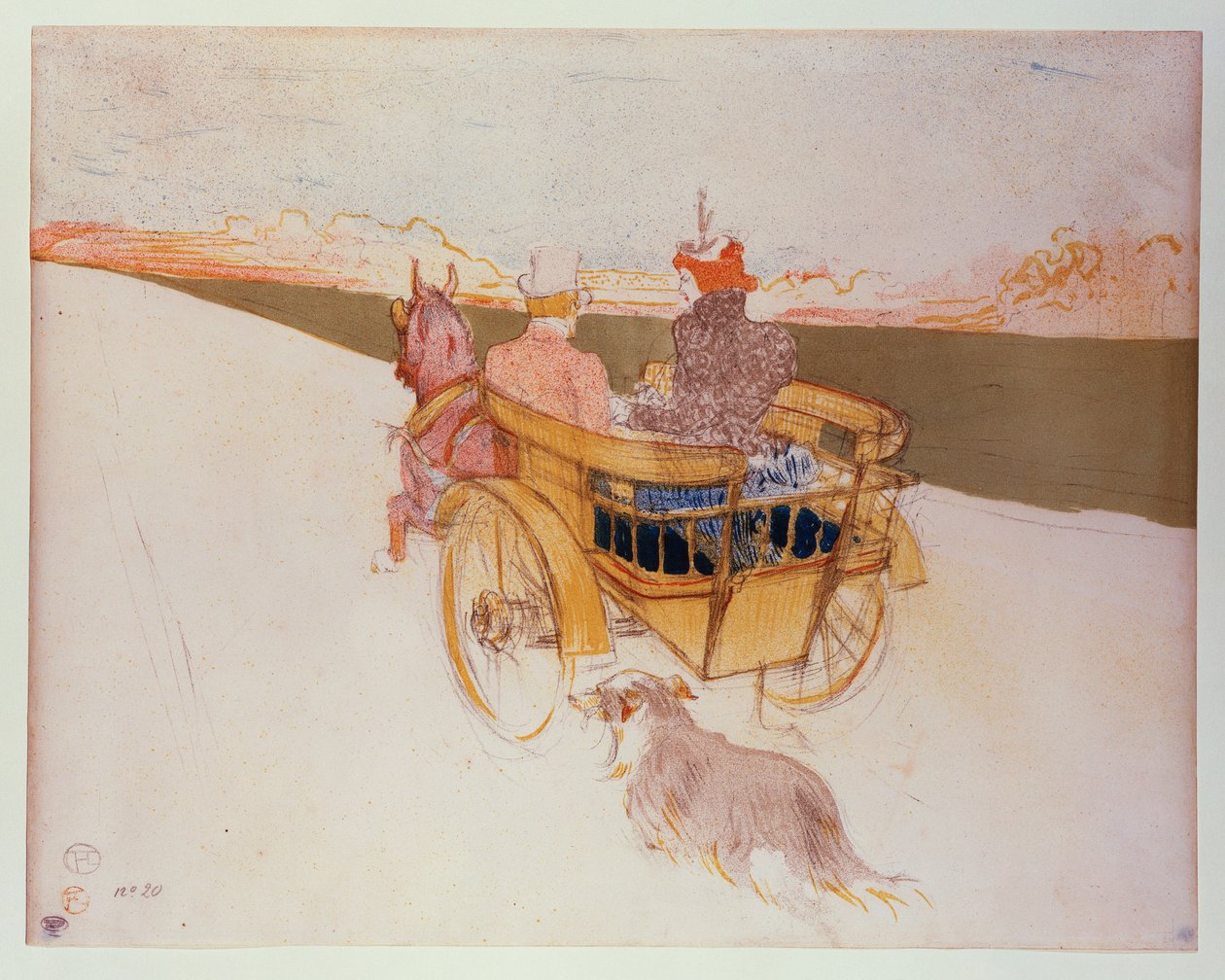 Egy vidéki parti vagy az angol kosár alkotó: Henri de Toulouse Lautrec