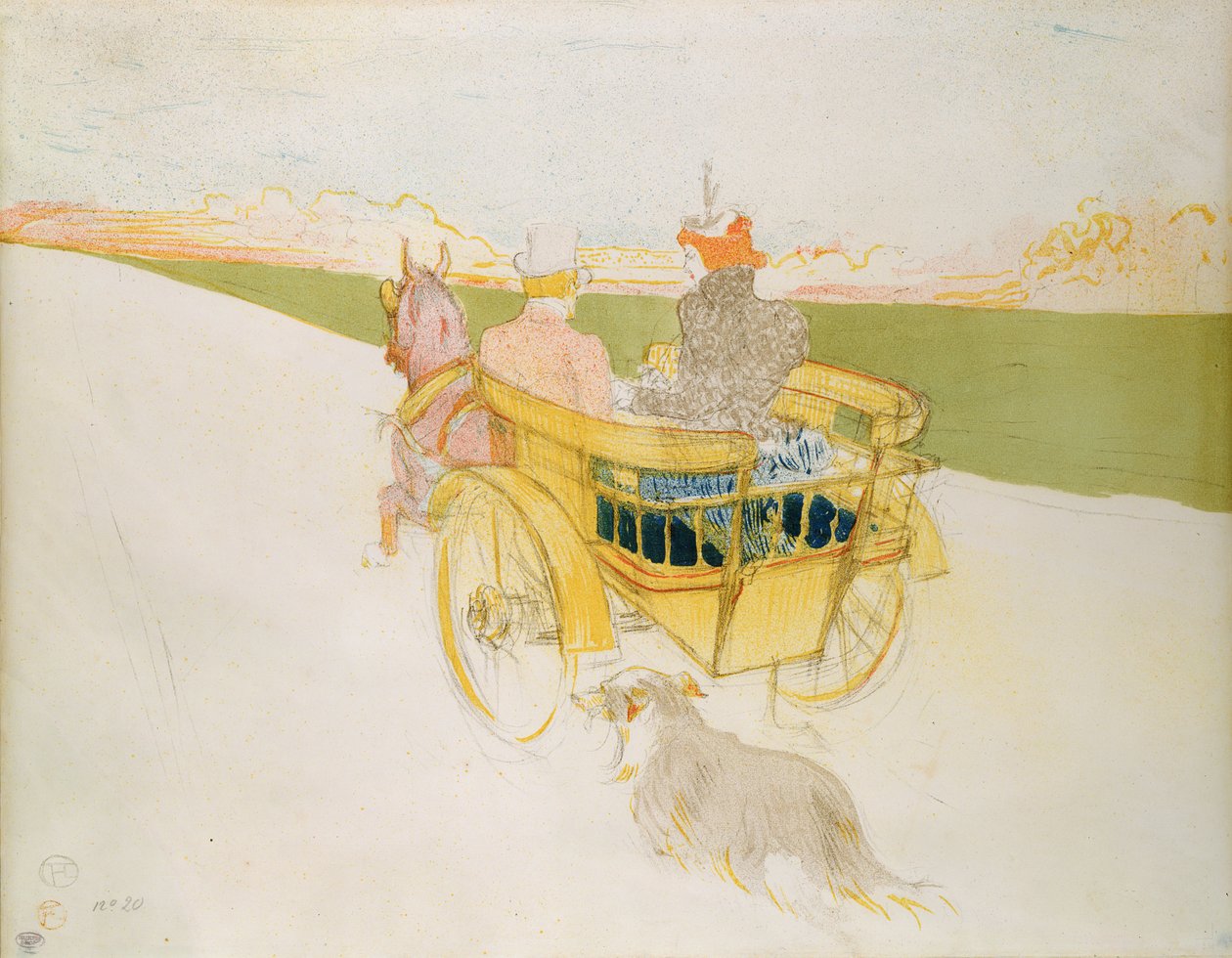 A Ride in the Country, vagy az angol csapda alkotó: Henri de Toulouse Lautrec