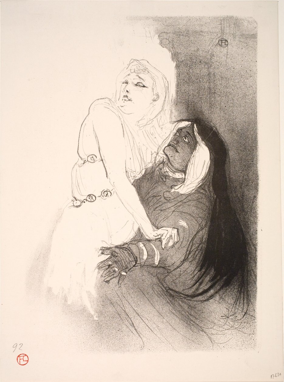 A reneszánsz idején Sarah Bernhardt Phèdre-ben alkotó: Henri de Toulouse Lautrec