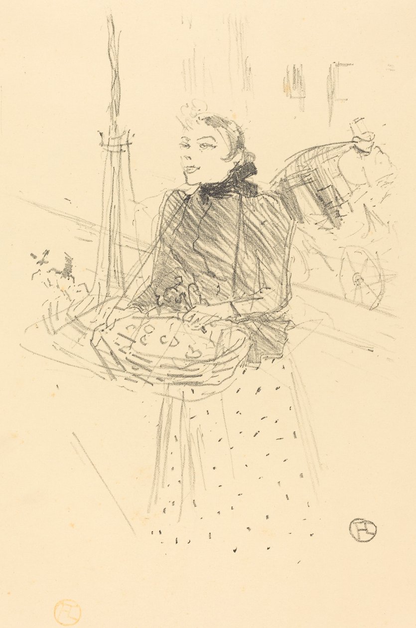 Vásárolja meg gyönyörű ibolyáimat, 1895. alkotó: Henri de Toulouse Lautrec