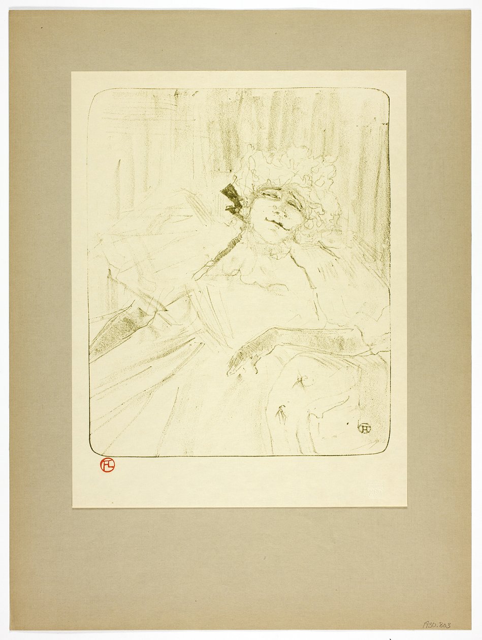 Egy régi dal, ötödik tányér Yvette Guilbert-től alkotó: Henri de Toulouse Lautrec