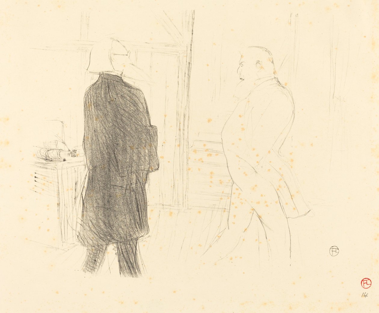 Antoine és Gémier az Egy csődben alkotó: Henri de Toulouse Lautrec