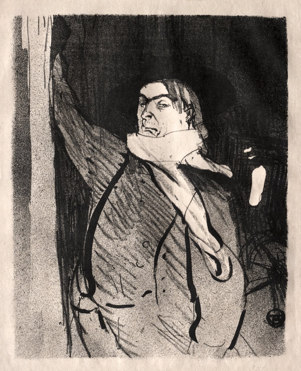 Aristide Bruant alkotó: Henri de Toulouse Lautrec