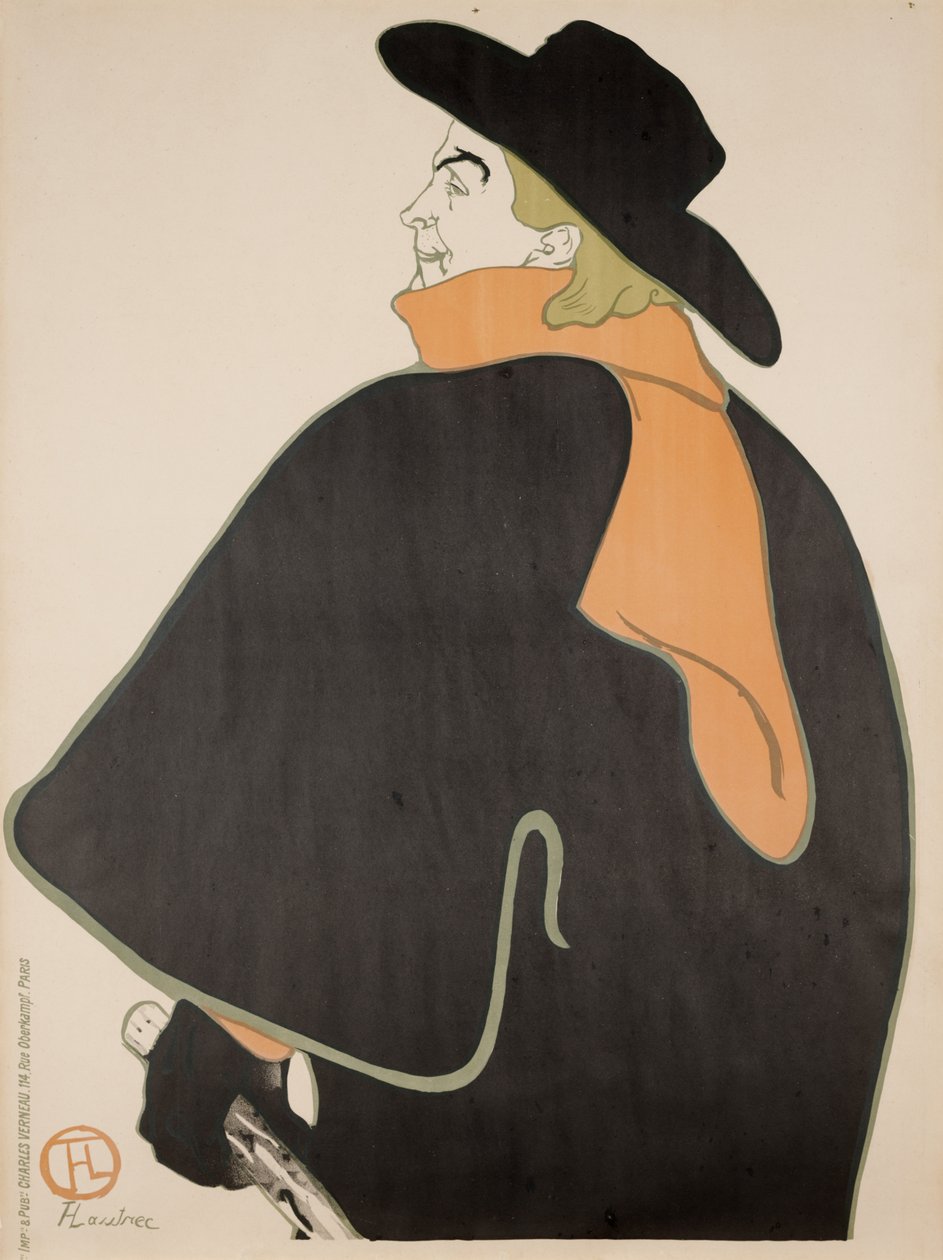 Aristide Bruant a kabaréjában alkotó: Henri de Toulouse Lautrec